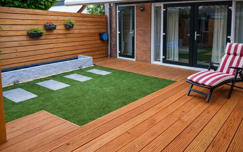 Vlonderplank Lariks Douglas 28x145 mm Groef Glad Duurzaam Terrashout Lage Prijs