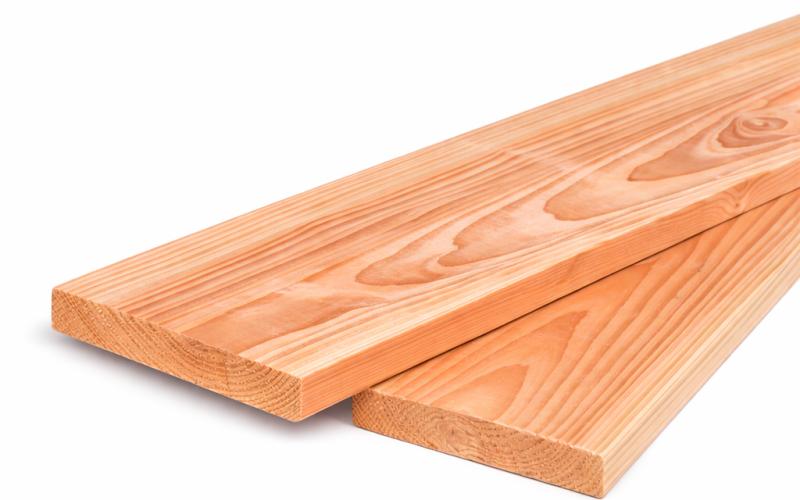 Douglas plank 2,5 x 25 cm fijnbezaagd - Brede Douglas plank
