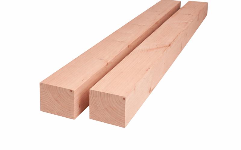 Douglas paal 10 x 10 cm fijnbezaagd | Zware Douglas paal voor constructies