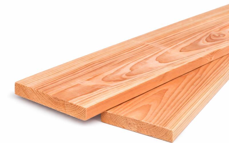 Douglas plank 2 x 15 cm fijnbezaagd | Lichte Douglas plank voor buiten