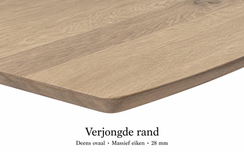 Deens ovale eiken eettafel &ndash; zelf samenstellen