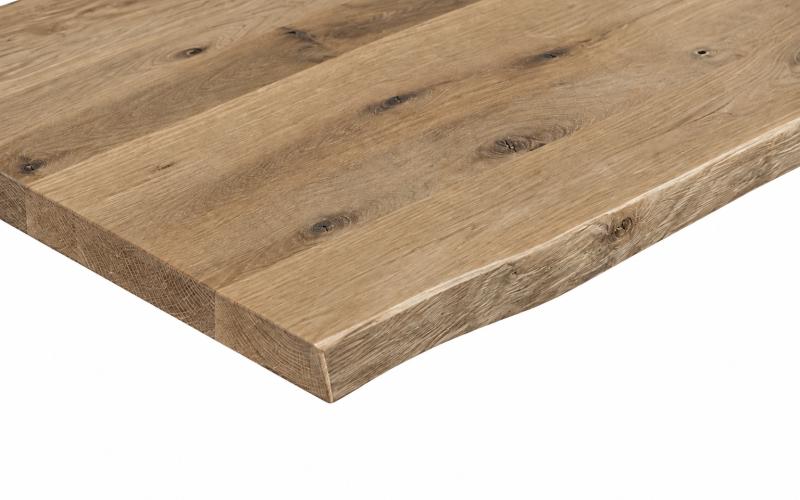 Rechte eiken eettafel op maat &ndash; zelf samenstellen