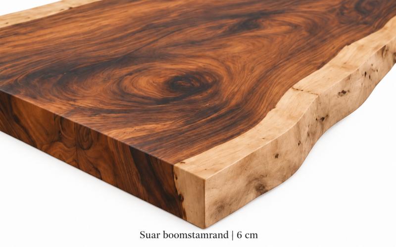 Compacte suar boomstambartafel met enkele barpoot