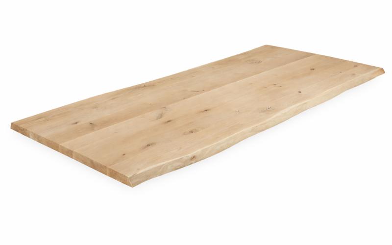 Eiken Tafelblad 4 cm - Stel Zelf Samen - Boomstam of Recht