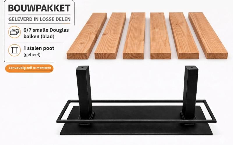 Douglas Bartafel Groef - Bouwpakket - 5 cm Massief - Stel Zelf Samen