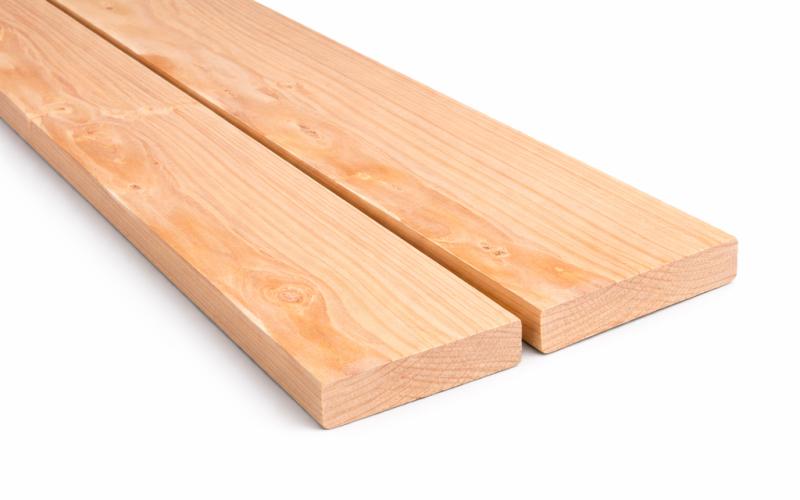 Douglas plank 2,5 x 15,5 cm glad geschaafd - Geschaafd Douglas hout